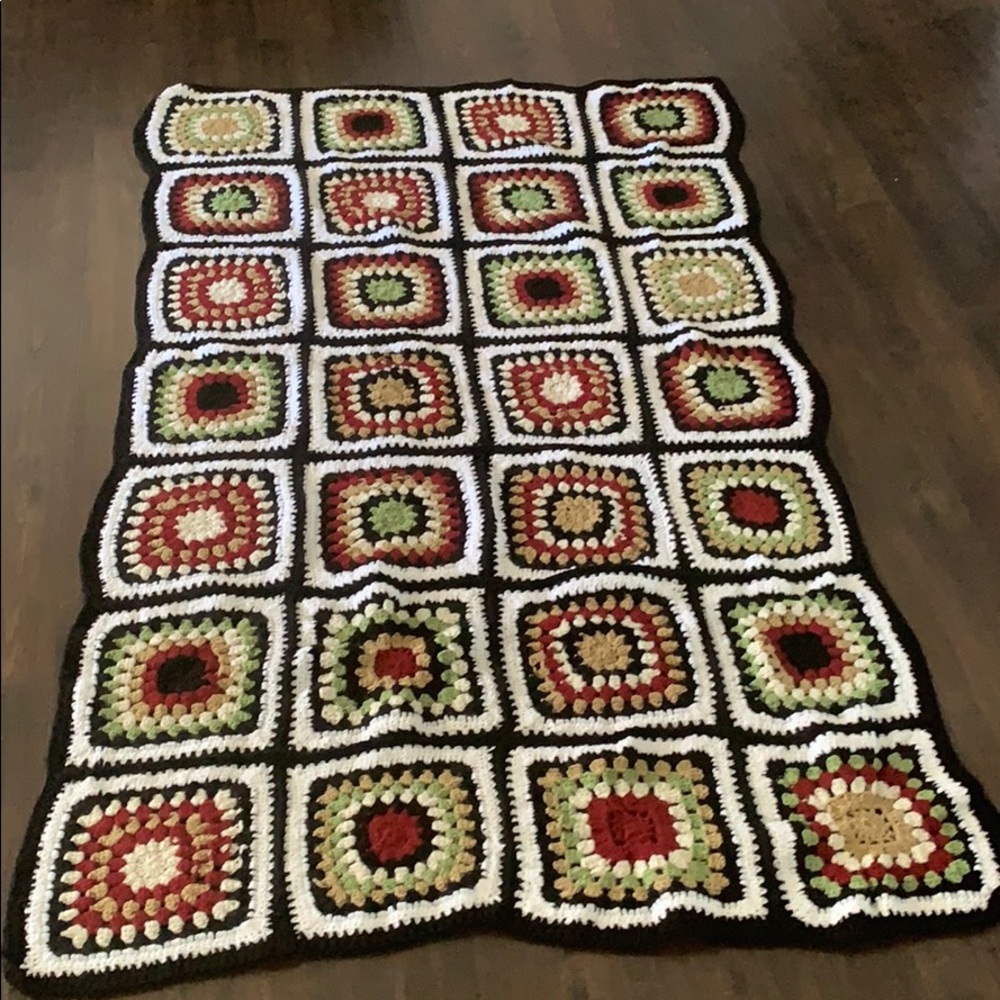New Crochet Blanket 75” X 45”